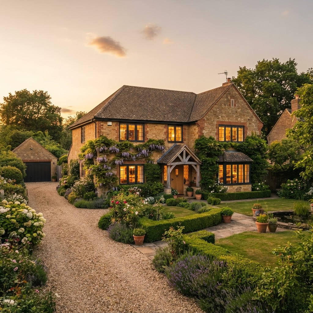 Double glazed windows in a South East England home