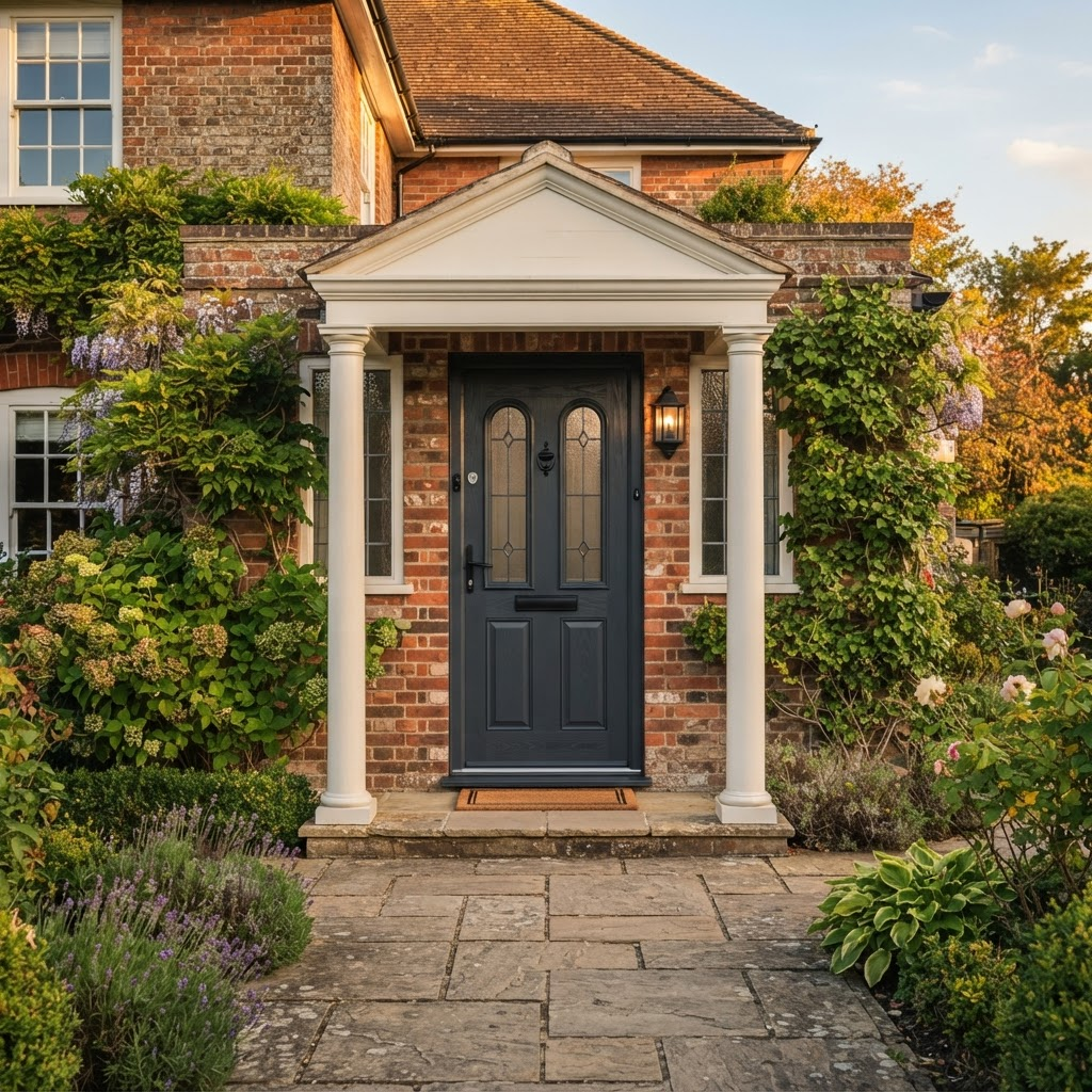 Elegant composite front door on a UK residential property — Quality Home Improvements Southeast