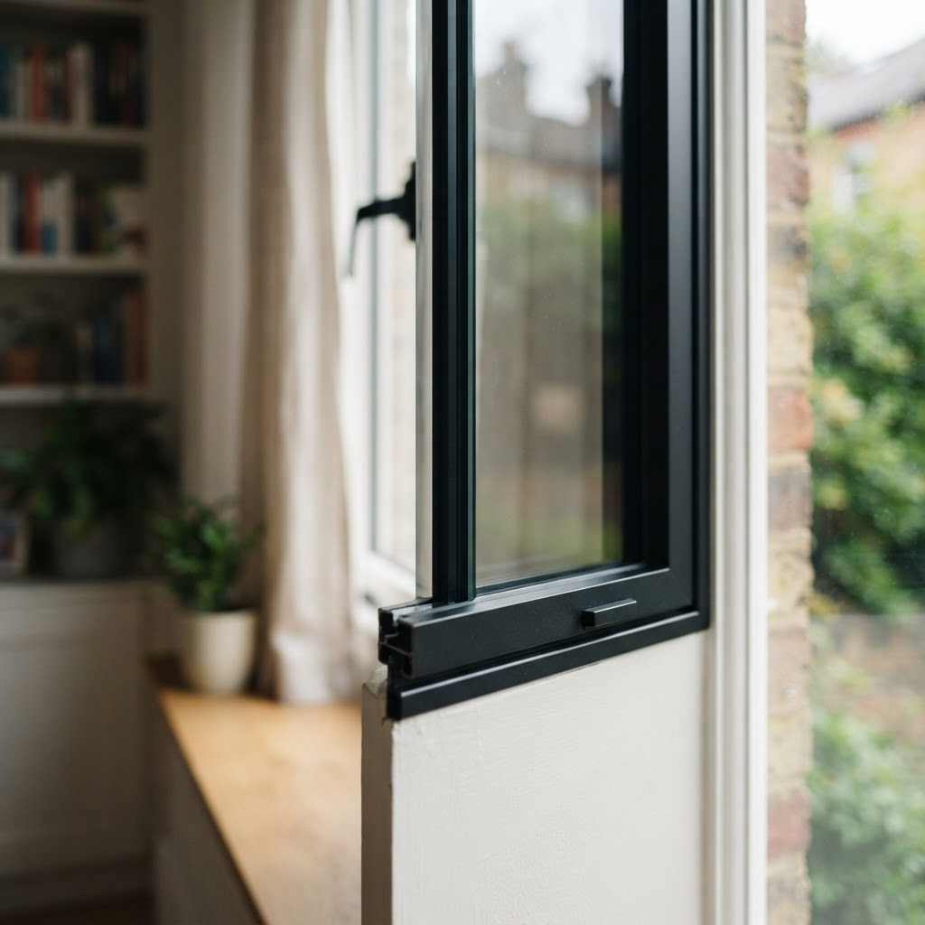 Premium double glazing detail — clean professional installation