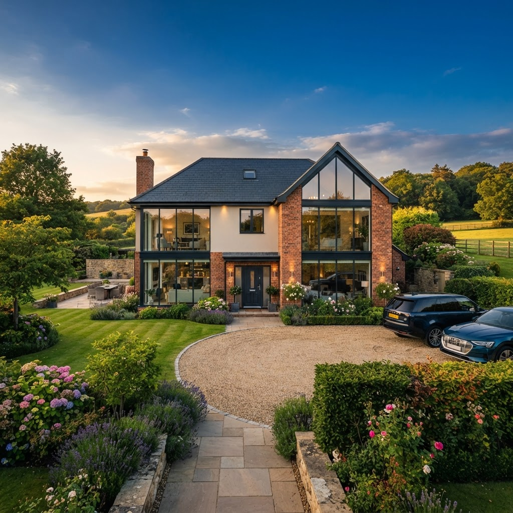 Beautiful contemporary UK home with premium windows and doors — Quality Home Improvements Southeast
